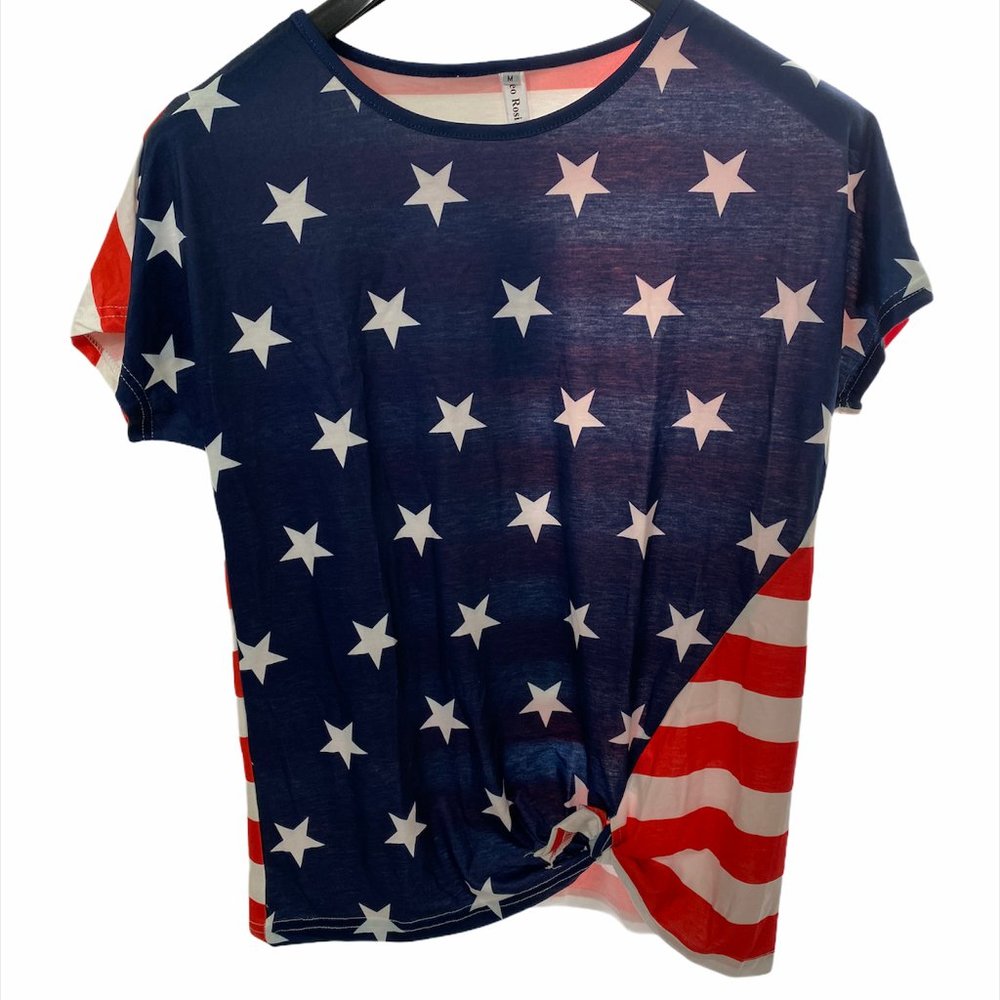 Leo Rossi Patriotic Tee Women's Medium